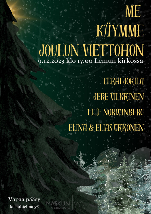 Me käymme joulun viettohon